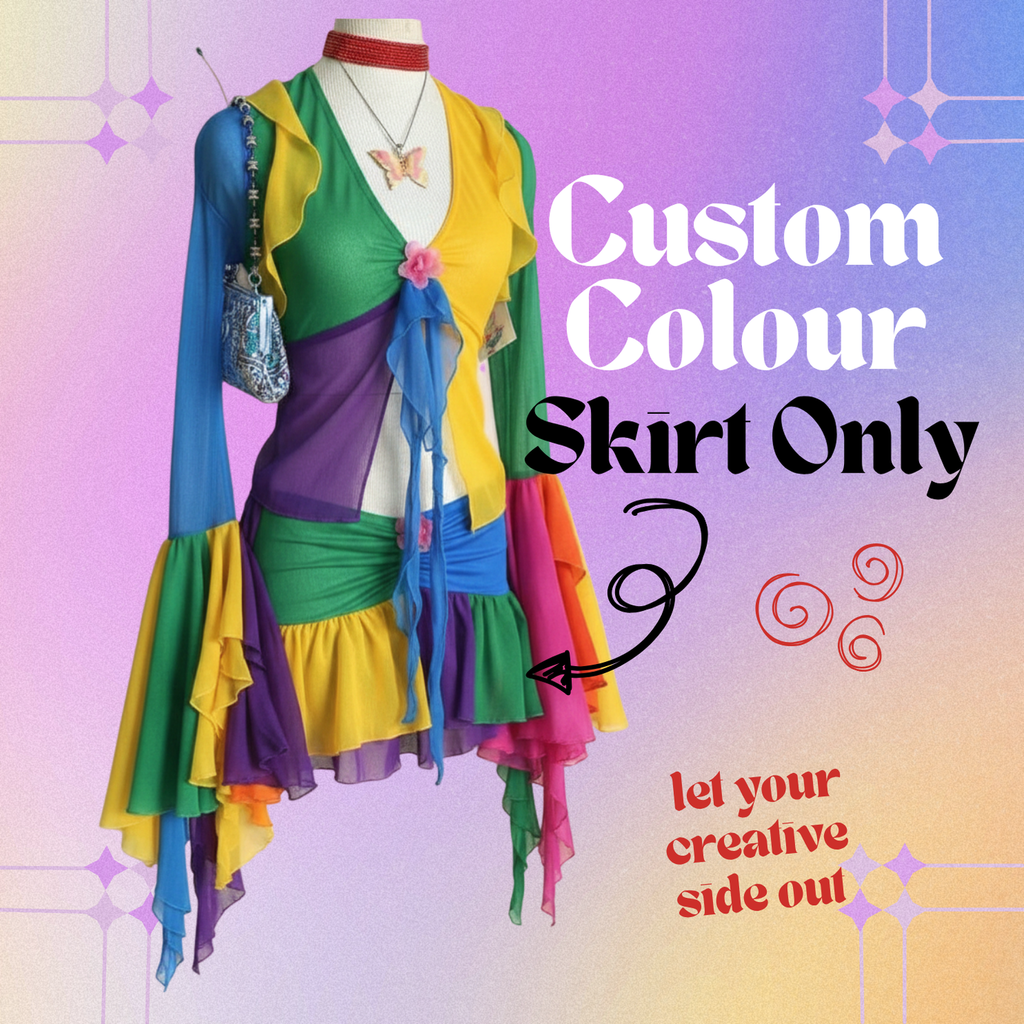 Choose your own custom colour - Rara Skirt