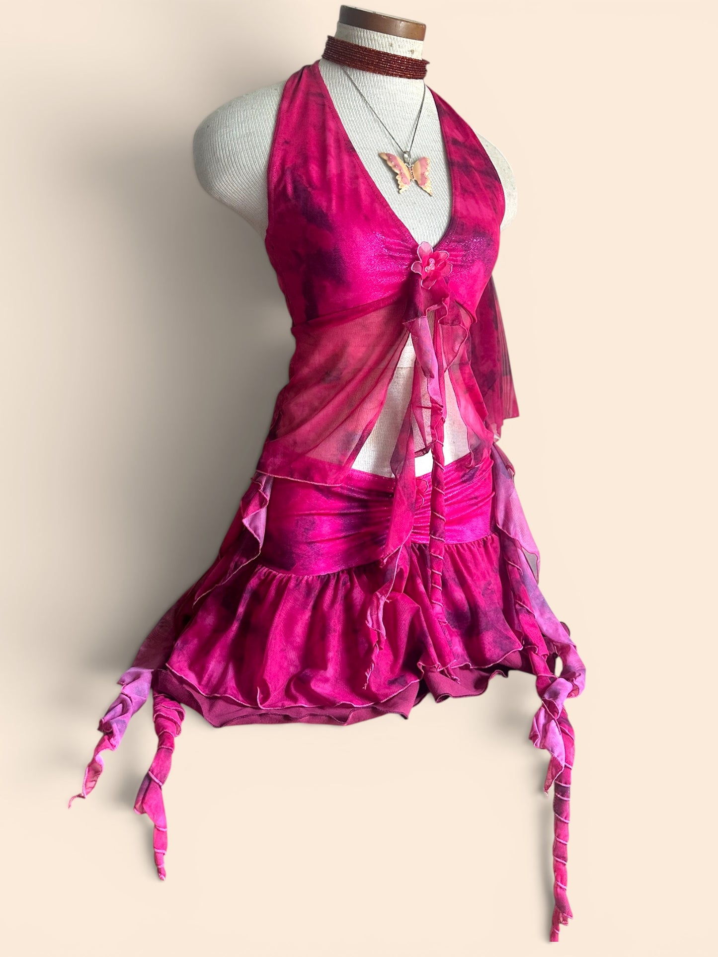 Pretty In Pink Halter Neck Top