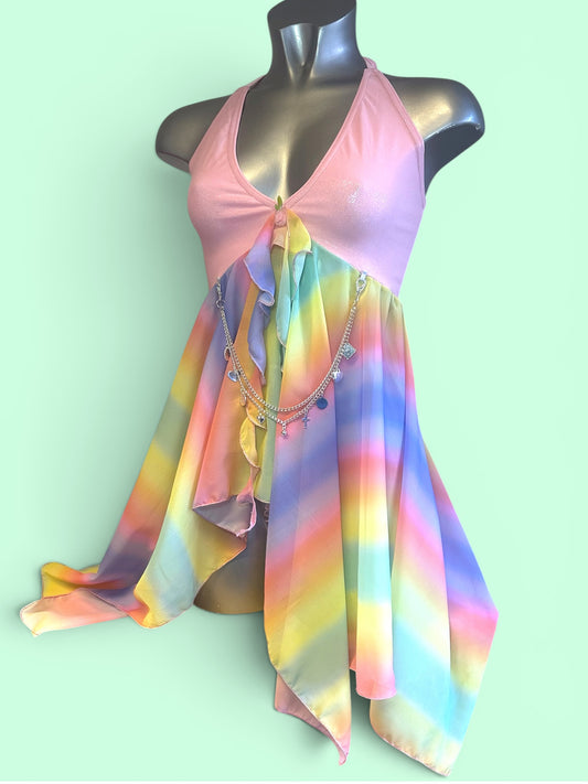 Rainbow Ombre Fairy Top