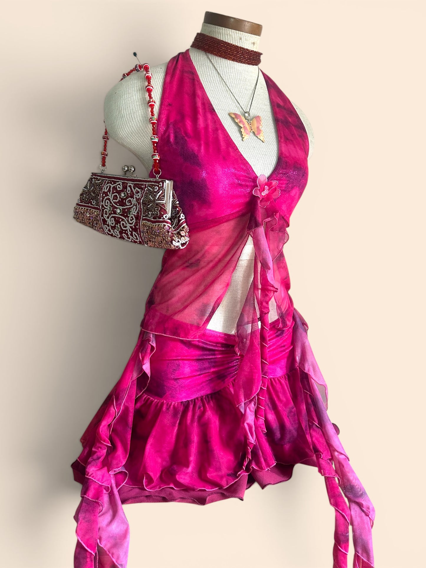 Pretty In Pink Halter Neck Top