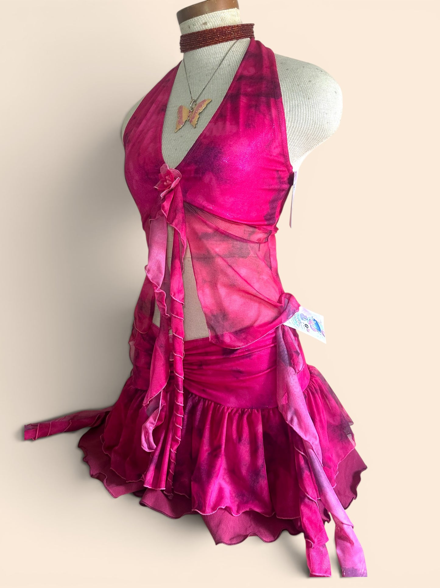 Pretty In Pink Halter Neck Top