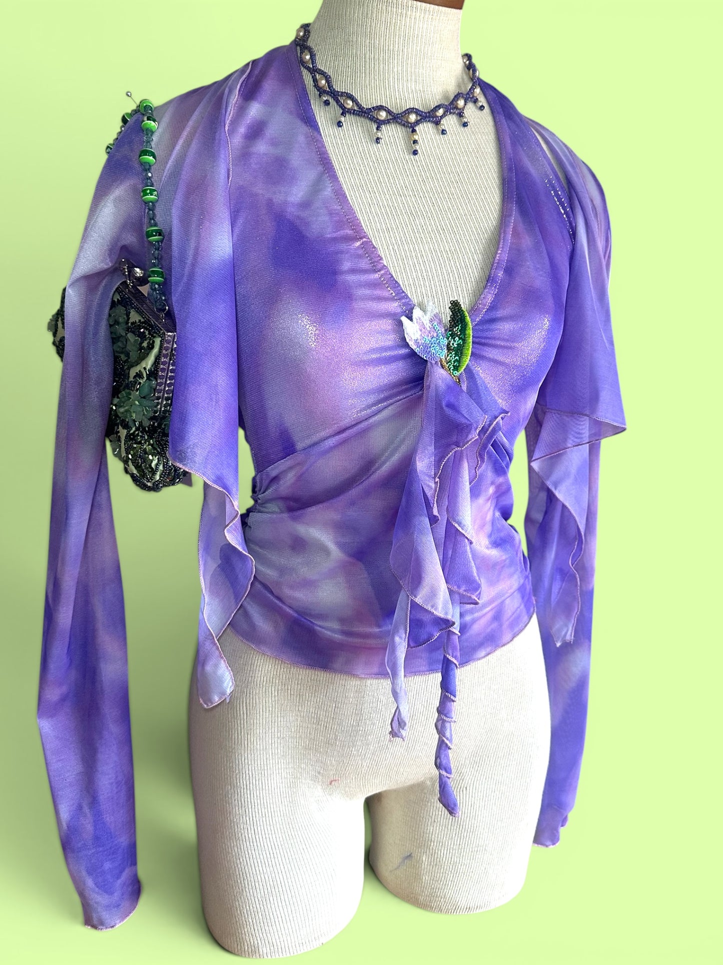 Pastel Fairy Lilac Halter Neck Top