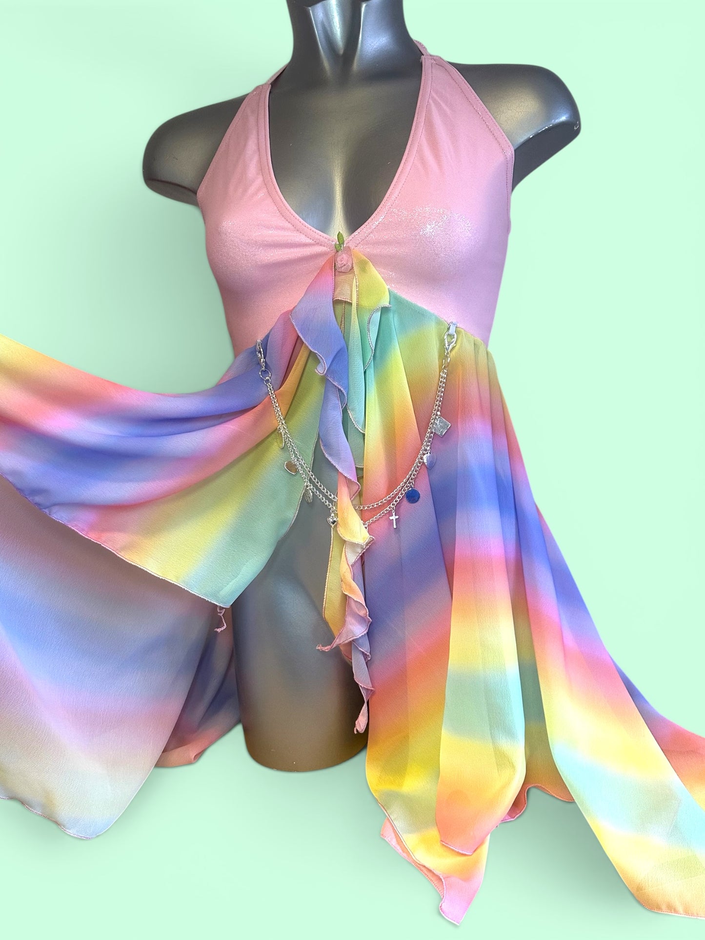 Rainbow Ombre Fairy Top