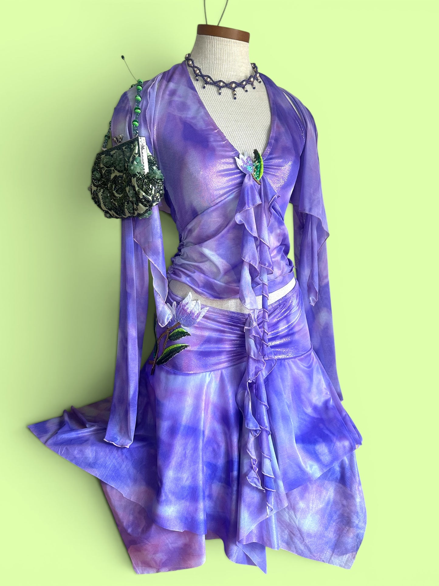 Pastel Fairy Lilac Halter Neck Top