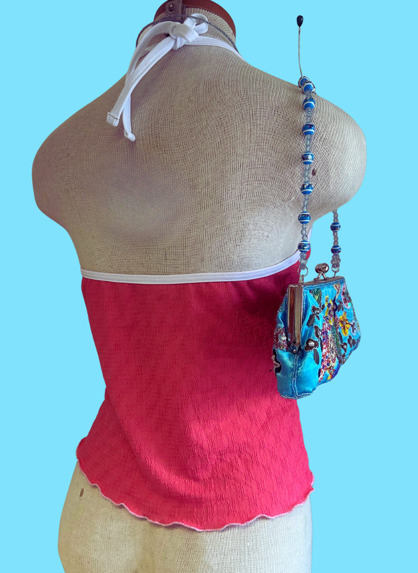 Sequin Heart Top - Pink & Zebra  (2 style options available)