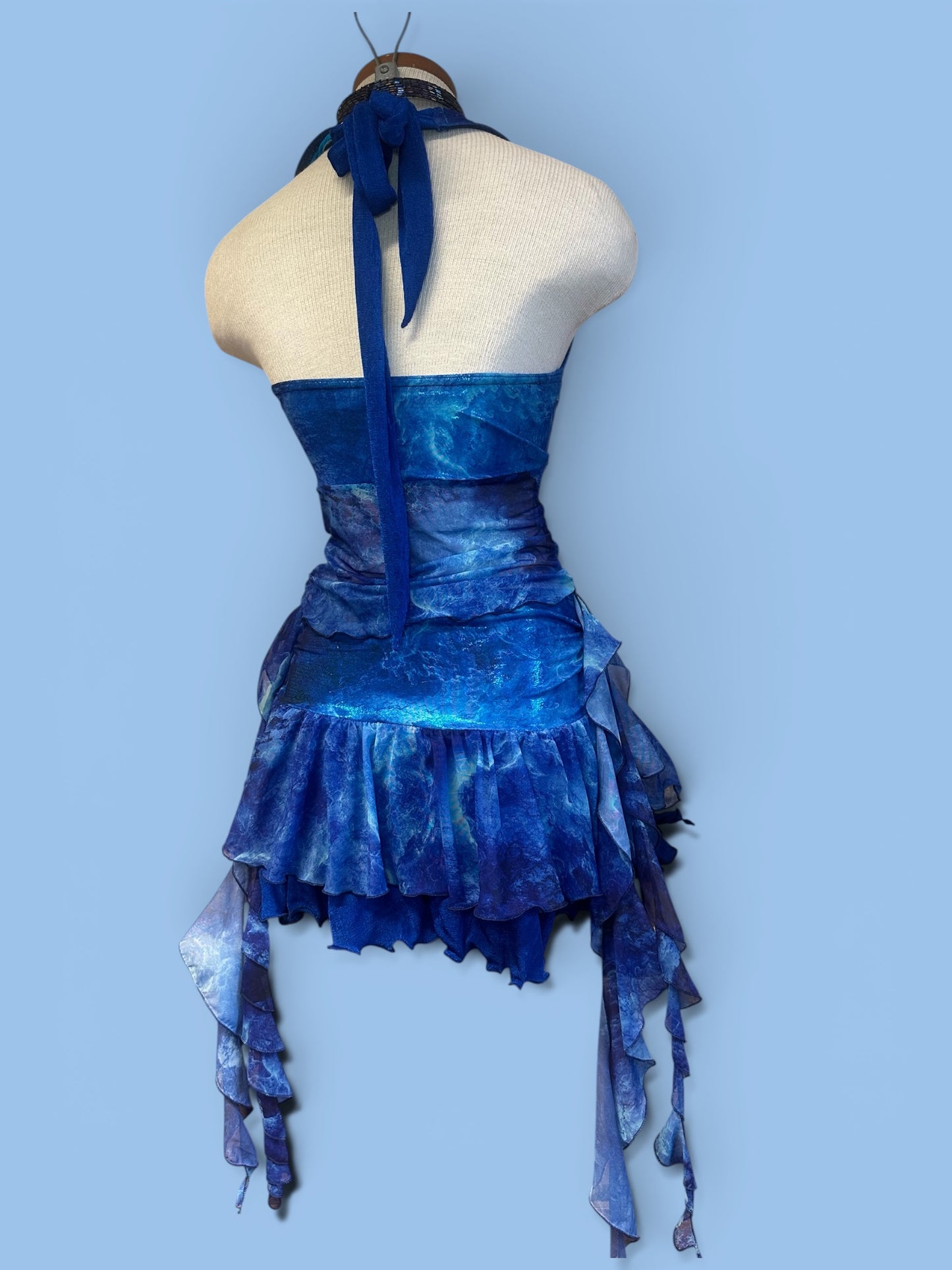 Ocean Spell Rara layered mini skirt