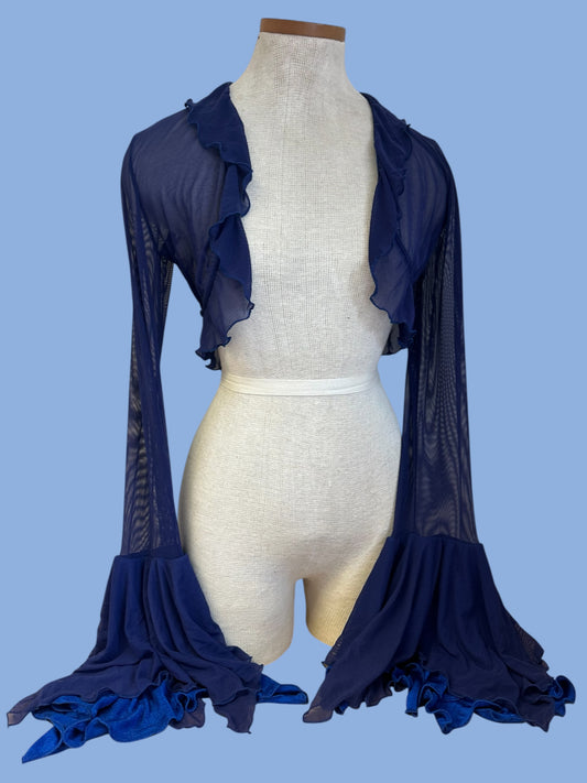 Ethereal bolero-shrug with floaty sleeves - Custom colours available