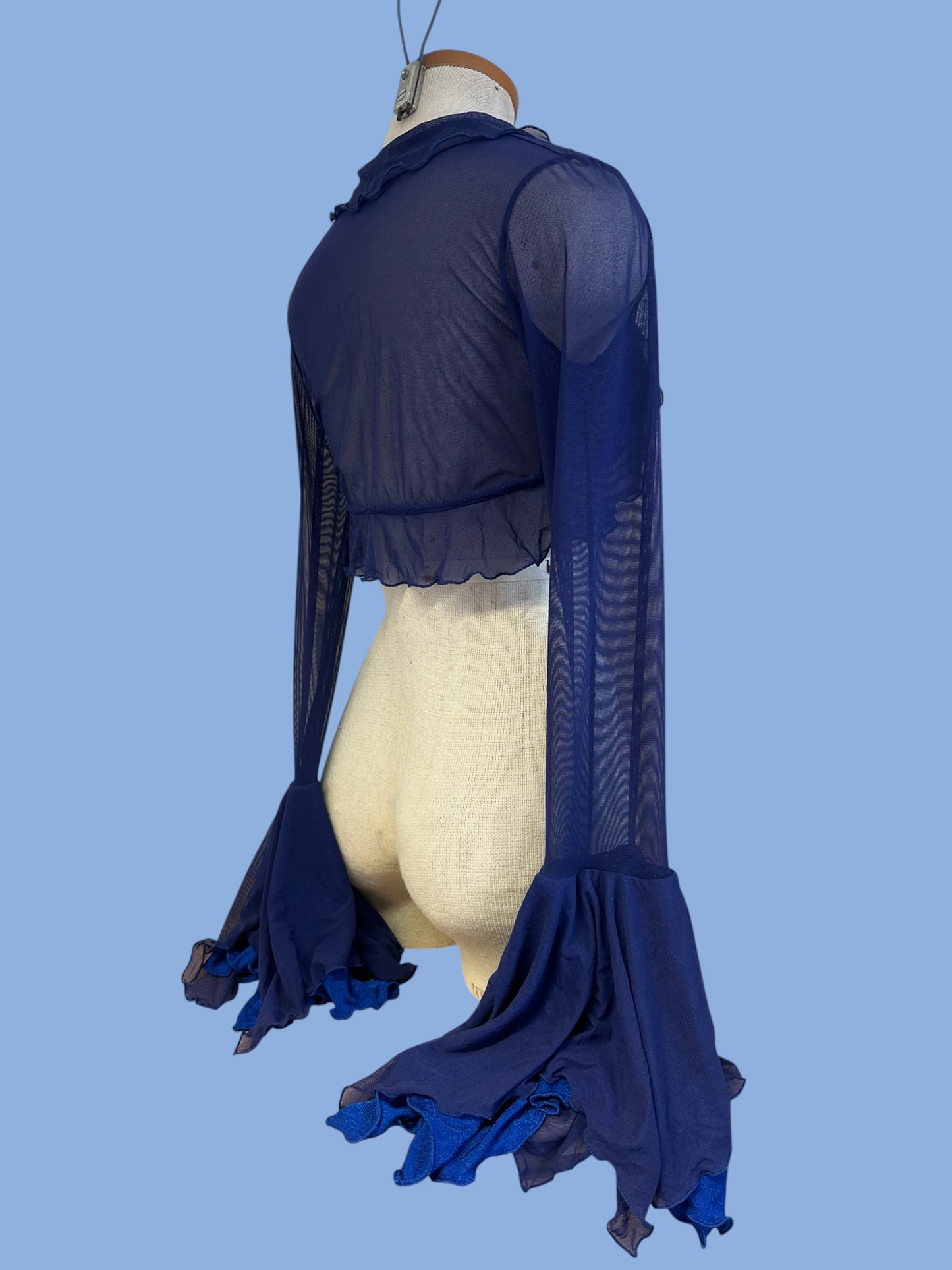 Ethereal bolero-shrug with floaty sleeves - Custom colours available