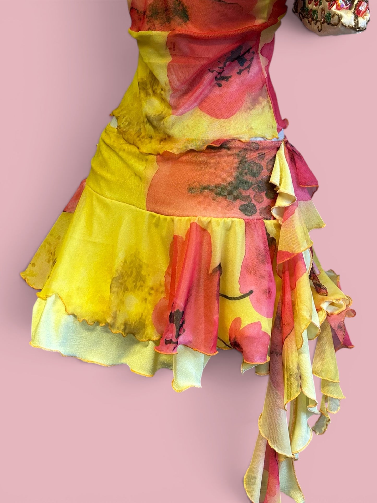 The Em Bloom Rara layered mini skirt